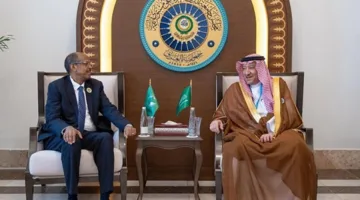 نائب وزير الخارجية يناقش طرق تحسين العلاقات مع رئيس مفوضية الاتحاد الأفريقي