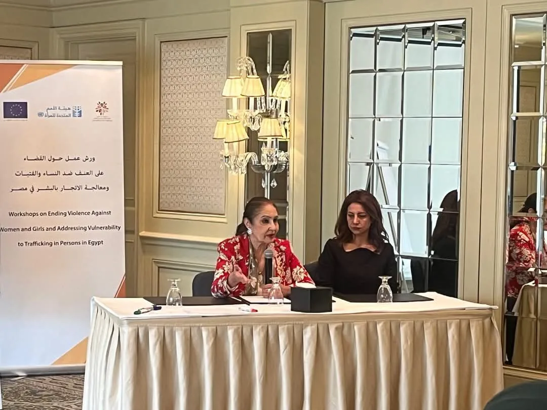 نائلة جبر تختتم ورشة عمل للرائدات الاجتماعيات حول مكافحة الاتجار بالبشر والعنف ضد النساء