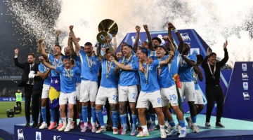 نابولي يتوج بلقب الدوري الإيطالي