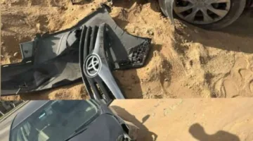 نجم الأهلي يتعرض لحادث خطير ويُدمر سيارته «صور»
