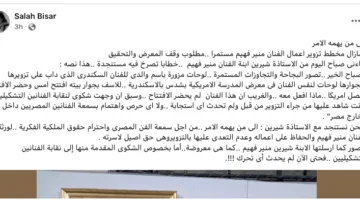 نداء من فرنسا: سرقة أعمال منير فهيم وصلاح بيصار يصرح: “ليست المرة الأولى” (خاص)