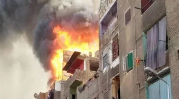 نشوب حريق في مبنى بالمقطم وتم إرسال 4 سيارات إطفاء للتعامل معه