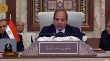 نص كلمة الرئيس السيسي في افتتاح القمة العربية في العراق