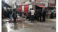 نيران ت devastation مبنى من أربعة طوابق في الحي الثامن بأكتوبر