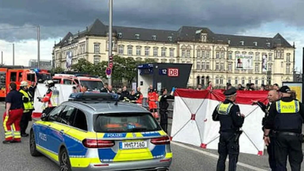 هجوم بالسكين في محطة القطار الرئيسية في هامبورغ الألمانية يؤدي إلى إصابة 12 شخصاً هجوم بالسكين في محطة القطار الرئيسية في هامبورغ الألمانية يؤدي إلى إصابة 12 شخصاً