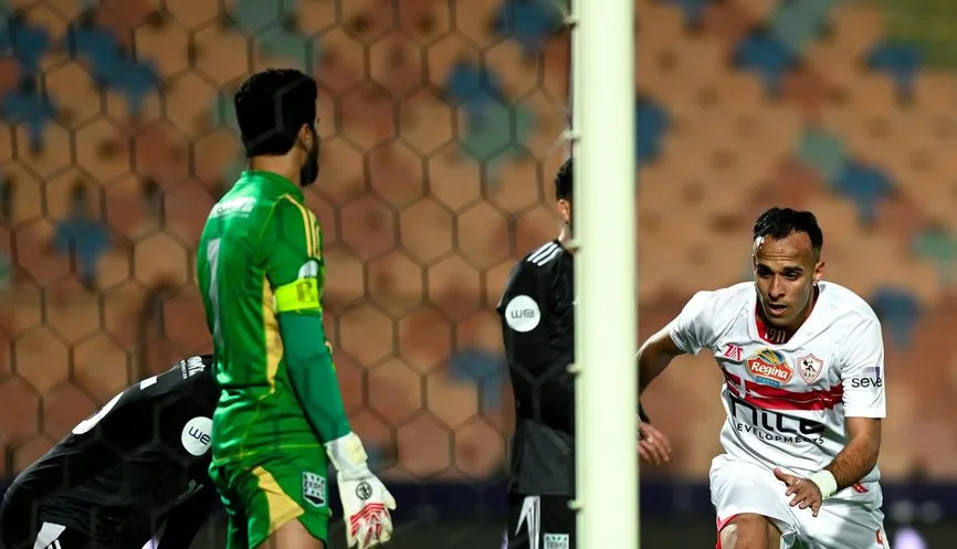 هدف منسي يمنح الزمالك الأسبقية أمام البنك في الشوط الأول