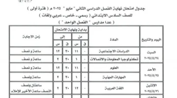 هل تعتزم وزارة التعليم إلغاء الصف السادس الابتدائي؟.. مصدر يحسم الجدل
