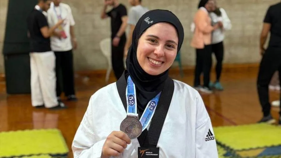 هنا الملاح تقود "الألمانية" لمنصات التتويج ببطولة الجامعات للتايكوندو