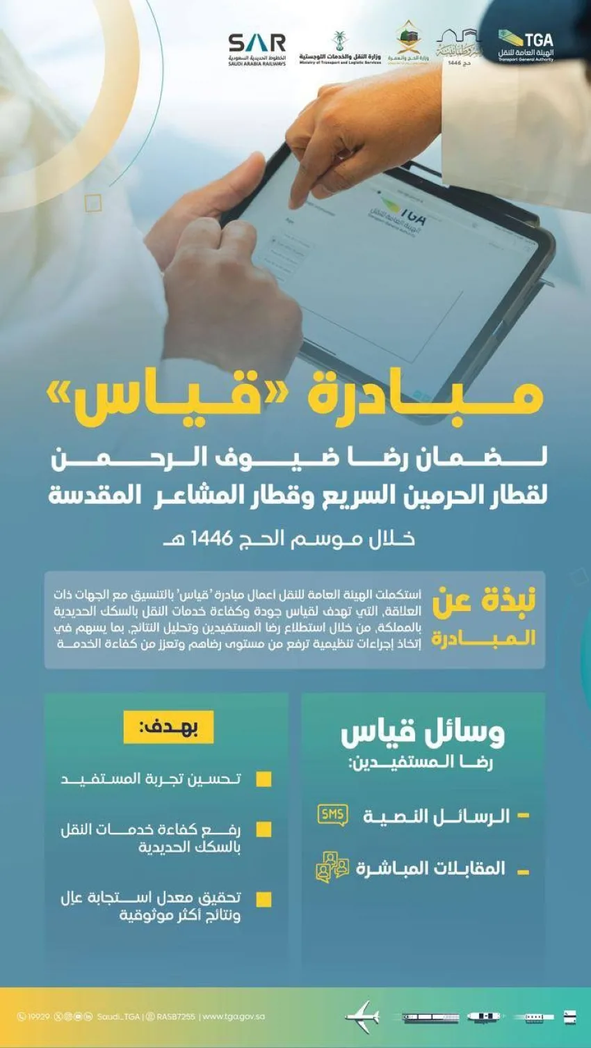 هيئة النقل تطلق برنامجاً لقياس الأداء هيئة النقل تطلق برنامجاً لقياس الأداء