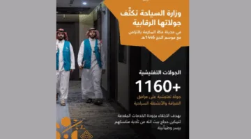 وزارة السياحة تعزز الإشراف على منشآت الإقامة في مكة خلال موسم حج 1446هـ.