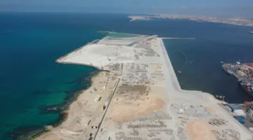 وزارة النقل تعرض أحدث الصور الجوية لمشروع محطة تحيا مصر 2 متعددة الاستخدامات في ميناء الدخيلة