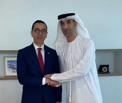 وزير الاستثمار يستعرض مع نظيره الإماراتي مستجدات اتفاق الشراكة الاستراتيجية بين الدولتين وزير الاستثمار يستعرض مع نظيره الإماراتي مستجدات اتفاق الشراكة الاستراتيجية بين الدولتين
