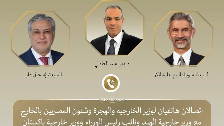 وزير الخارجية والهجرة يجري اتصالين هاتفيين مع وزيري خارجية الهند وباكستان وزير الخارجية والهجرة يجري اتصالين هاتفيين مع وزيري خارجية الهند وباكستان