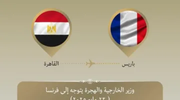 وزير الخارجية يغادر إلى باريس للمشاركة في اجتماع وزاري بشأن القضية الفلسطينية