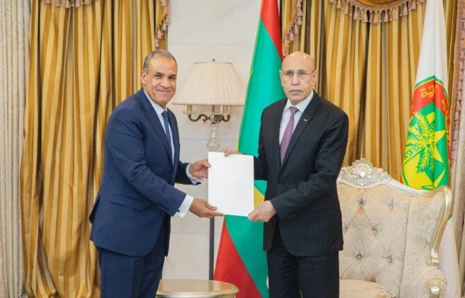 وزير الخارجية ينقل رسالة من الرئيس السيسي إلى وزير خارجية موريتانيا وزير الخارجية ينقل رسالة من الرئيس السيسي إلى وزير خارجية موريتانيا