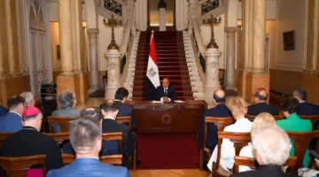 وزير الخارجية يوضح للسفراء الأوروبيين: القرار القضائي أشار إلى حماية دير سانت كاترين.