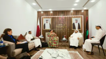 وزير الدولة بوزارة الخارجية يجتمع مع رئيسة بعثة الأمم المتحدة للدعم في ليبيا