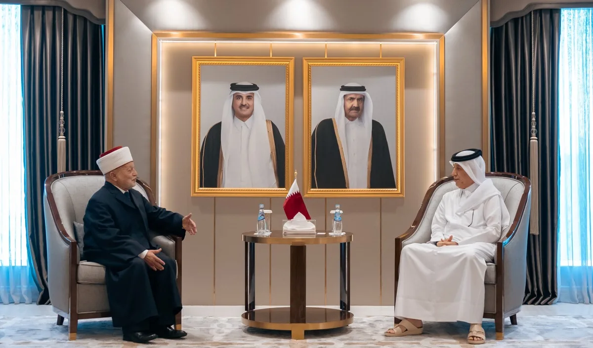 وزير الدولة للشؤون الخارجية يجتمع مع مفتي القدس