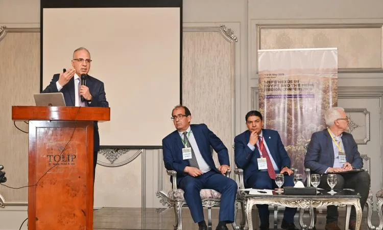 وزير الري ي inaugurate مؤتمر “التفاعل بين المياه والغذاء والطاقة والبيئات الطبيعية”