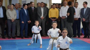 وزير الرياضة ومحافظ القليوبية ي inaugurate مشاريع رياضية في نادي العبور
