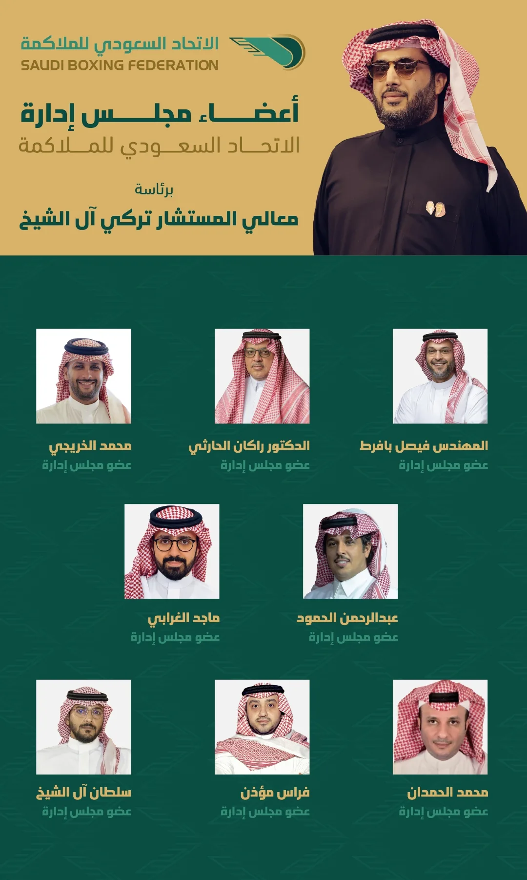 وزير الرياضة يعتمد تشكيل مجلس إدارة الاتحاد السعودي للملاكمة وزير الرياضة يعتمد تشكيل مجلس إدارة الاتحاد السعودي للملاكمة