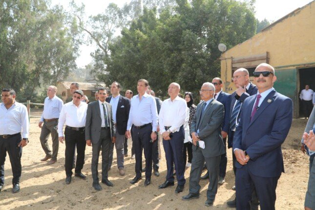 وزير الزراعة ومحافظ القاهرة يتفقدان محطة الزهراء للخيول العربية الأصيلة