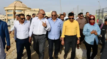 وزير الشباب والرياضة ومحافظ القليوبية ي inaugurate الملعب الرئيسي في العبور