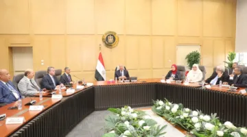 وزير الصناعة يعقد اجتماعاً مع منتجي الحديد لمركزية مصر في تجارة الحديد والمنتجات المتعلقة به.