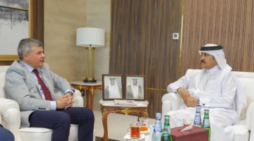 وزير الطاقة والتجارة في قبرص يناقش مع غرفة قطر إمكانية إنشاء لجنة فنية لتعزيز التعاون المشترك.