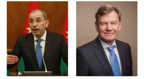 وزيرا خارجية الأردن وألمانيا يشددان على أهمية التعاون لوقف إطلاق النار في غزة وزيرا خارجية الأردن وألمانيا يشددان على أهمية التعاون لوقف إطلاق النار في غزة
