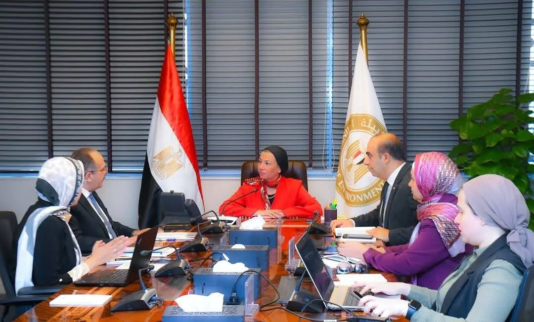 وزيرة البيئة تناقش مع رئيس شركة المقاولون العرب سبل التعاون في إعادة تدوير نفايات الهدم والبناء وزيرة البيئة تناقش مع رئيس شركة المقاولون العرب سبل التعاون في إعادة تدوير نفايات الهدم والبناء