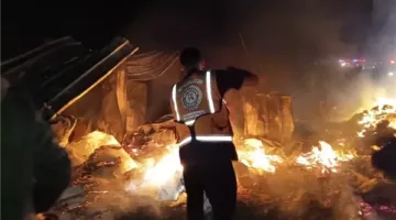 وسائل إعلام فلسطينية: تظاهرة إسرائيلية تُشعل النيران في خيام مخصصة لإيواء النازحين في جباليا