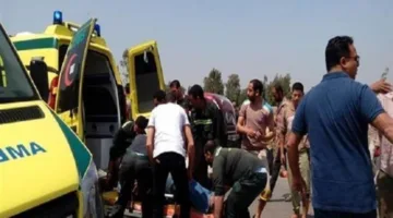 وفاة طالب وإصابة ثلاثة آخرين نتيجة حادث تصادم سيارة بعمود إنارة في مغاغة بالمنيا