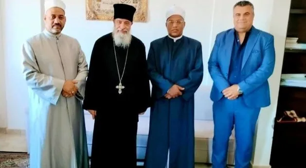 وفد كنسي يزور وكيل أوقاف البحر الأحمر لتهنئته بتكليفه الجديد