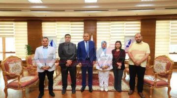 وفد من جهاز المشروعات الصغيرة يزور جامعة كفر الشيخ