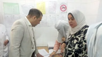 وكيل “صحة البحيرة” يراقب تقدم العمل في وحدة صحة الأسرة بالجرادات في أبوحمص