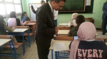 وكيل وزارة التعليم في كفر الشيخ يشرف على امتحانات نهاية الفصل الدراسي الثاني لصفوف النقل