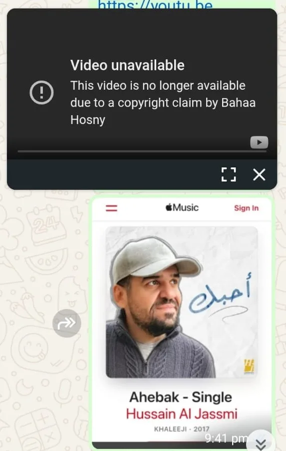 يوتيوب يحظر أغنية “أحبك” لحسين الجسمي.. ما السبب وراء ذلك؟ يوتيوب يحظر أغنية “أحبك” لحسين الجسمي.. ما السبب وراء ذلك؟