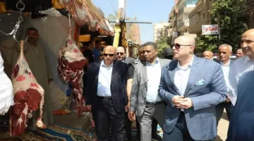 ٣٣ منصة لبيع اللحوم والمواد الغذائية في بني سويف تحضيراً للعيد