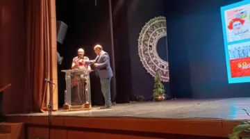 تقدير الكاتب محمود عبد الشكور من أجل كتابه “أشباح مرجانة” خلال احتفالية سلسلة “أرواح في المدينة”.