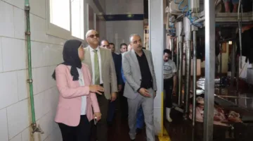 محافظ القليوبية يقوم بجولة تفقدية لمسلخ شبرا شهاب في القناطر الخيرية لمتابعة تقدم العمل