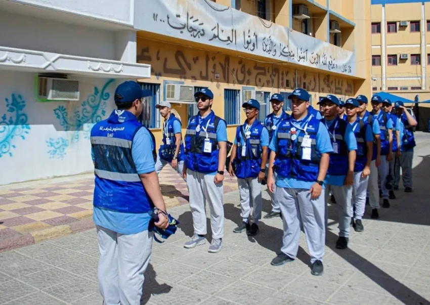 شباب الكشافة يتجمعون في المواقع المقدسة شباب الكشافة يتجمعون في المواقع المقدسة