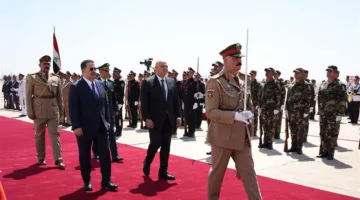 استقبال الرئيس عون في العراق (فيديو)