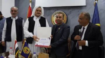 حزب حماة الوطن في مطروح يحتفي بالصحفيين والإعلاميين بمناسبة عيدهم الحادي والتسعين