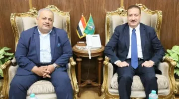محافظ المنوفية يستقبل وفد الحملة الوطنية للتوعية بالفحص المبكر عن السرطانات