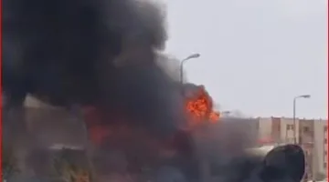 مصادر تكشف عن سبب اشتعال النار في محطة الوقود بالعاشر من رمضان