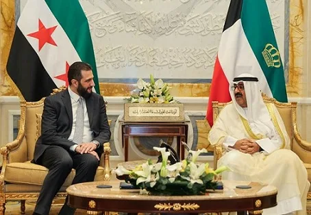 أمير الكويت والشرع يتحدثان عن تعزيز العلاقات والأوضاع في سوريا أمير الكويت والشرع يتحدثان عن تعزيز العلاقات والأوضاع في سوريا