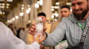 توزيع 218,336 زجاجة واستهلاك 3,360 طنًا من مياه زمزم في المسجد النبوي خلال فترة 15 يومًا