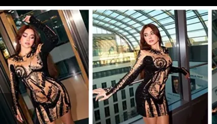 معجبو هيفاء وهبي يحيطون بها أثناء تكريمها في ألمانيا
