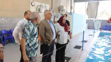وكيل وزارة الشباب والرياضة في الجيزة يlaunch حملة شاملة لمراقبة “حمامات السباحة” تحضيرًا لموسم الصيف